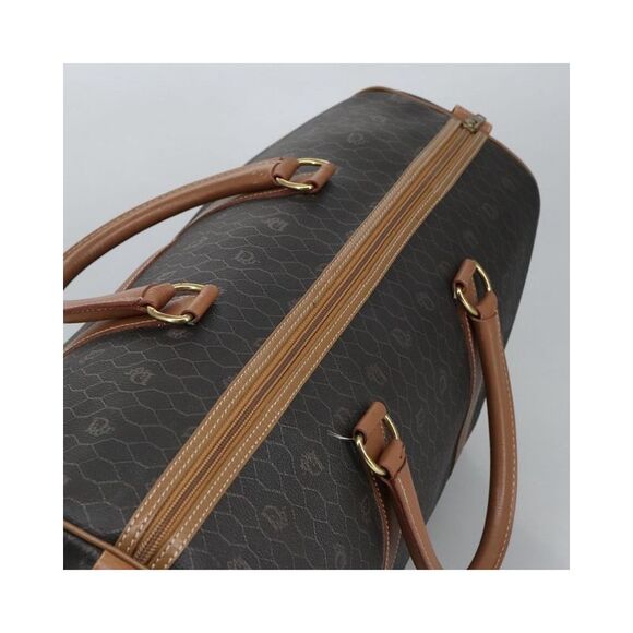 Pre Loved Dior Cannage Travel Bag Unisex Brown Luggage - Picture 6 of 8